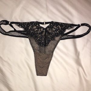 Victoria’s Secret rhinestone mesh thong